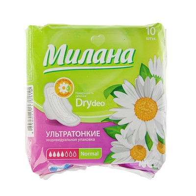 Прокладки Милана 10шт ультратонкие Dry Deo Normal (У-54)