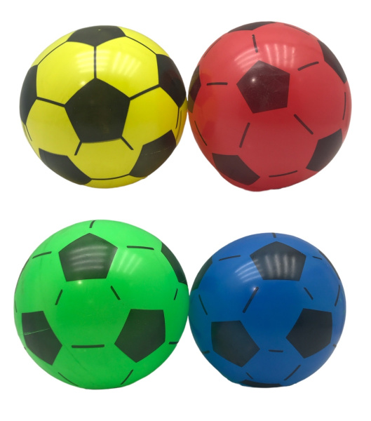 Мяч резиновый цветной d-220мм Футбол