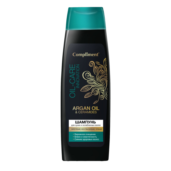 Шампунь Compliment 400мл Argan oil & Ceramides для сухих и ослабленных волос (У-18) 