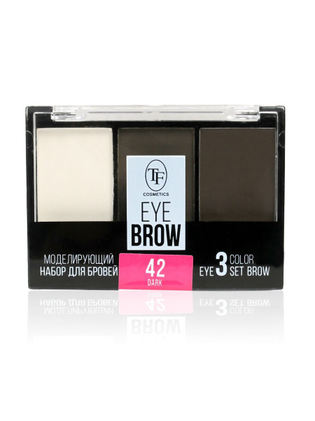 Набор теней для бровей TF Eyebrow 3 Color Set с закрепляющим воском т. 042 темный (У-12)