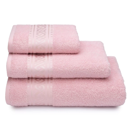Полотенце банное  50* 90см махровое Pirouette розовый 