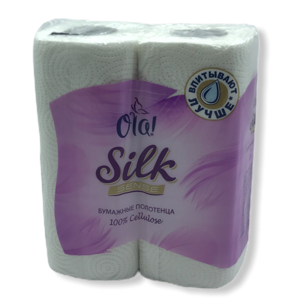 Полотенца бумажные OLA! Silk Sense 2шт (У-16) /2957/3975/