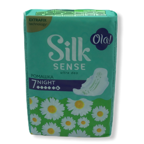 Прокладки OLA! Silk Sense Ultra Deo Night 7шт Ромашка (У-20)