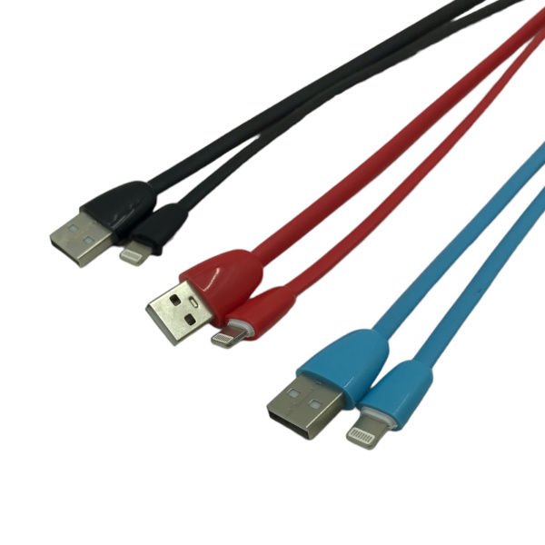 Кабель USB Lightning силикон 2м