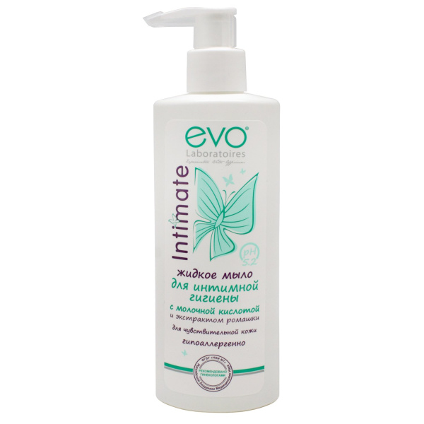 Жидкое мыло для интимной гигиены Evo 200мл для чувствительной кожи (У-15)