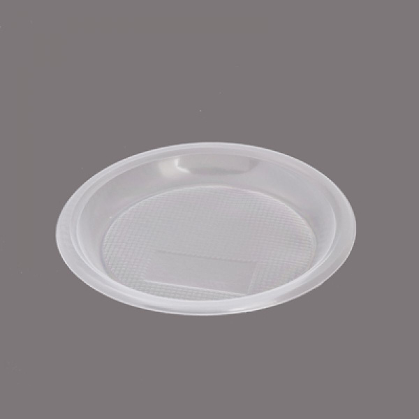 Тарелка одноразовая десертная d-205мм PP прозрачная СОЦ (У-50/1100)
