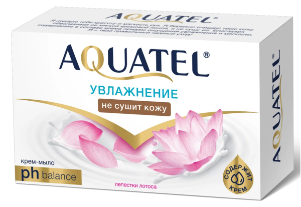 Крем-мыло Aquatel  90г лепестки лотоса