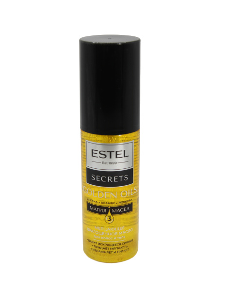 ESTEL SECRETS ES/O/O100 Мерцающее драгоценное масло для волос и тела Golden Oils 100мл