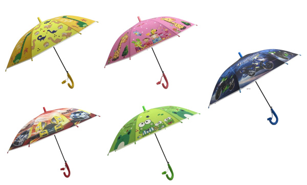 Зонт-трость детский 48,5см со свистком
