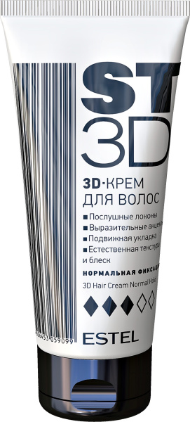 ESTEL ST100/3D Крем для волос ST3D нормальная фиксация 100мл