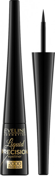 Подводка для глаз Eveline 2000% матирующая водостойкая т. черный 3мл (У-3)/910797/
