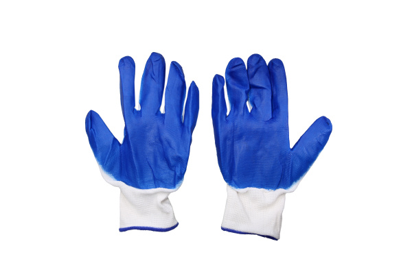 Перчатки нейлоновые с нитриловым покрытием синие Эконом 9" /09B-106-003/
