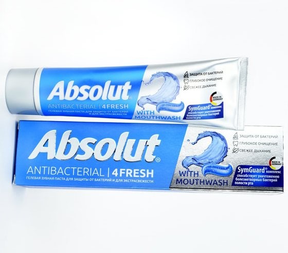 Зубная паста Absolut 110мл 4Fresh антибактериальная