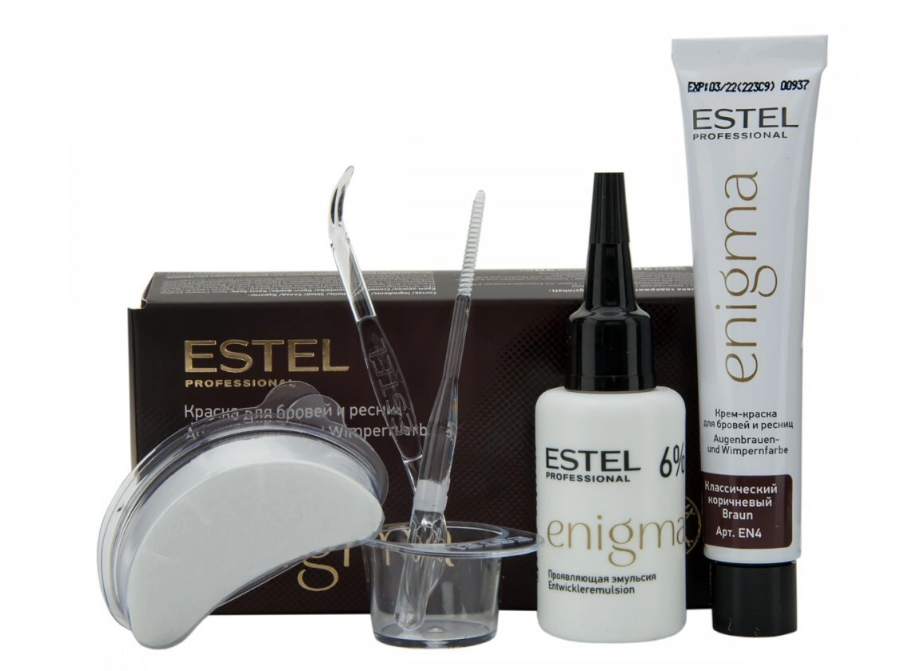 ESTEL ENIGMA EN/4 Краска для бровей и ресниц т. классический коричневый