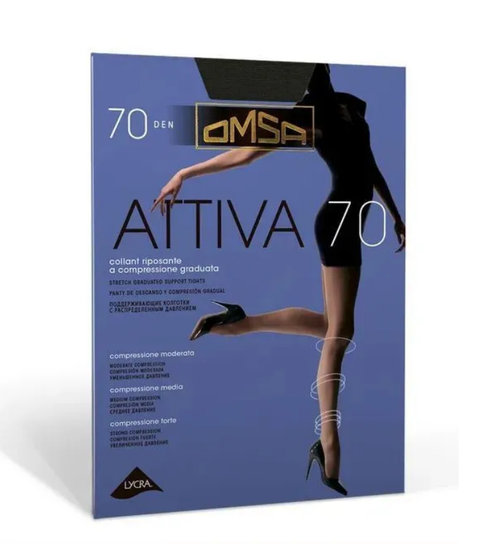 Колготки OMSA Attiva 70 (nero 3)