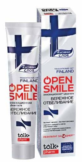 Зубная паста Tolk Open Smile 100мл инновационная Traditions of Finland