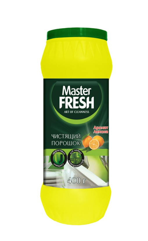 Чистящий порошок Master Fresh 400г аромат лимона /2708/ (У-16)