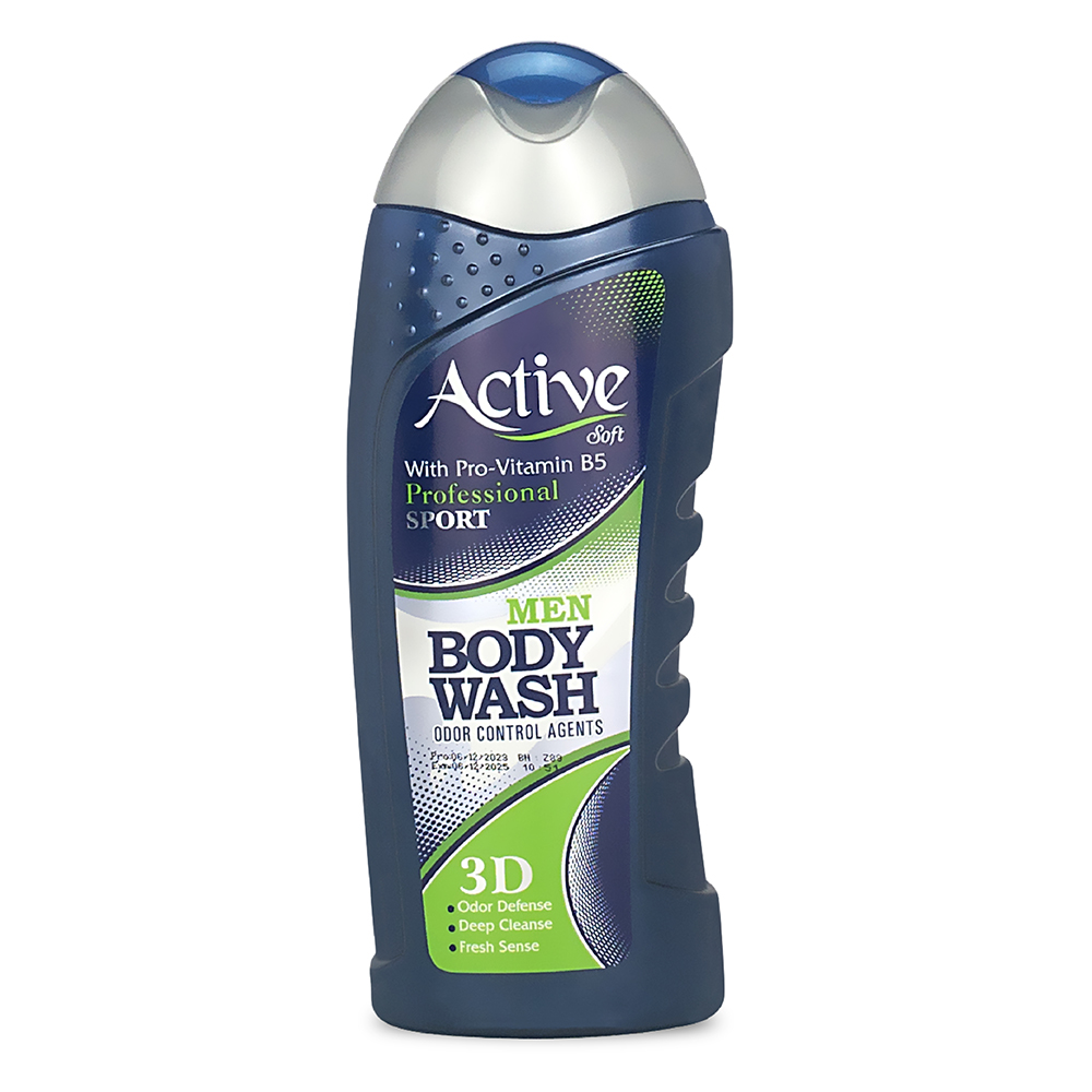 Гель для душа ACTIVE  400мл с витамином B5 "Спорт 3D" Natural (У-12)
