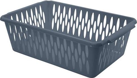 Корзинка для хранения Keeplex Light M 30х19,5х9,5см, пластик, космический серый