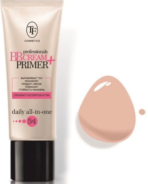 Увлажняющий крем-тон и основа под макияж TF "prof. BB CREAM+PRIMER" т.01 светлый (У-12)