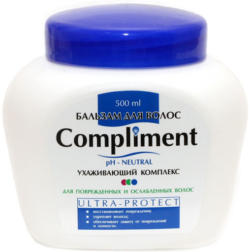 Бальзам для волос Compliment 500мл для ослабленных ultra-protect (У-12)