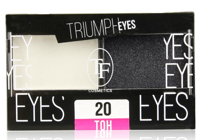 Тени для век TF Triumph eyes 2-х цв. т. 20 белый и черный