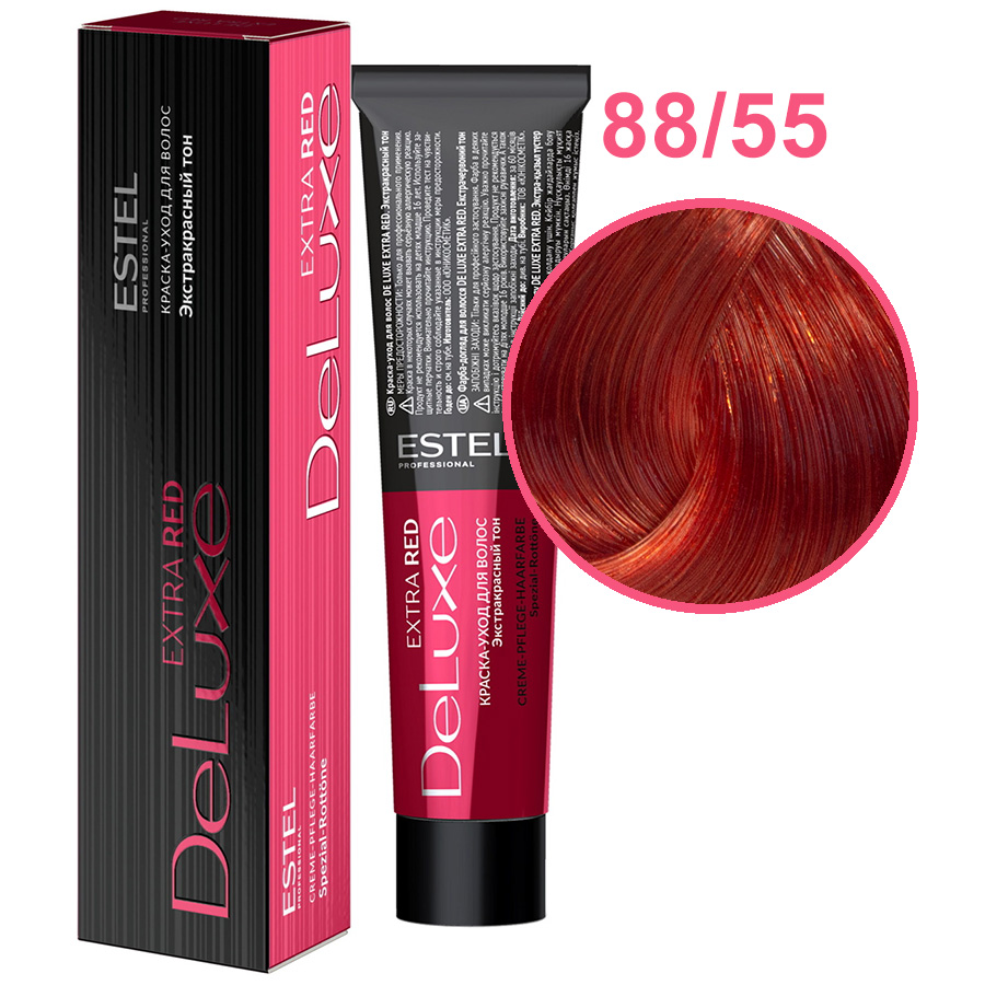 Professional DE LUXE EXTRA RED 88/55 светло-русый красный интенсивный 60мл