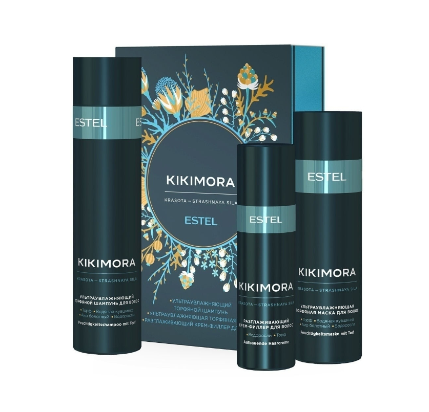 ESTEL Kikimora KIKI/Set Набор для волос (шампунь 250мл, маска 200мл, крем-филлер 100мл) (У-5)