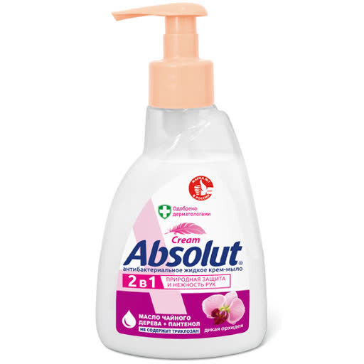 Жидкое мыло Absolut 2 в 1 250мл дикая орхидея (У-10)