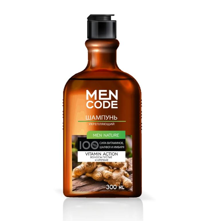 Шампунь мужской Men Code Men Nature 300мл укрепляющий /34838/ (У-12)