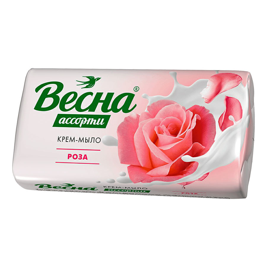 Крем-мыло Весна Ассорти 90г роза (У-6/72)