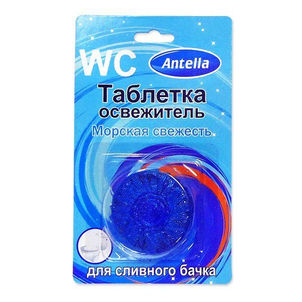 Чистящие таблетки для сливного бачка Антелла 1*40г Океан /70790-О/