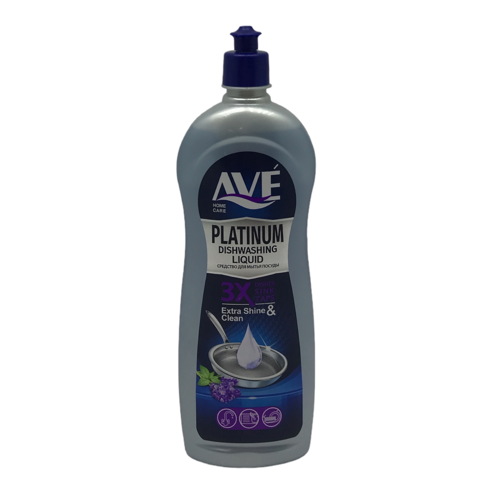 Средство для мытья посуды AVE Platinum 750мл лаванда ( У-12)