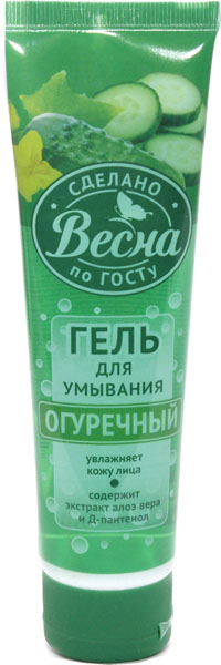 Гель для умывания Весна Здравкосметик 100мл огуречный (У-36) /977-001/ Гель для умывания Весна Здравкосметик 100мл огуречный (У-36) /977-001/