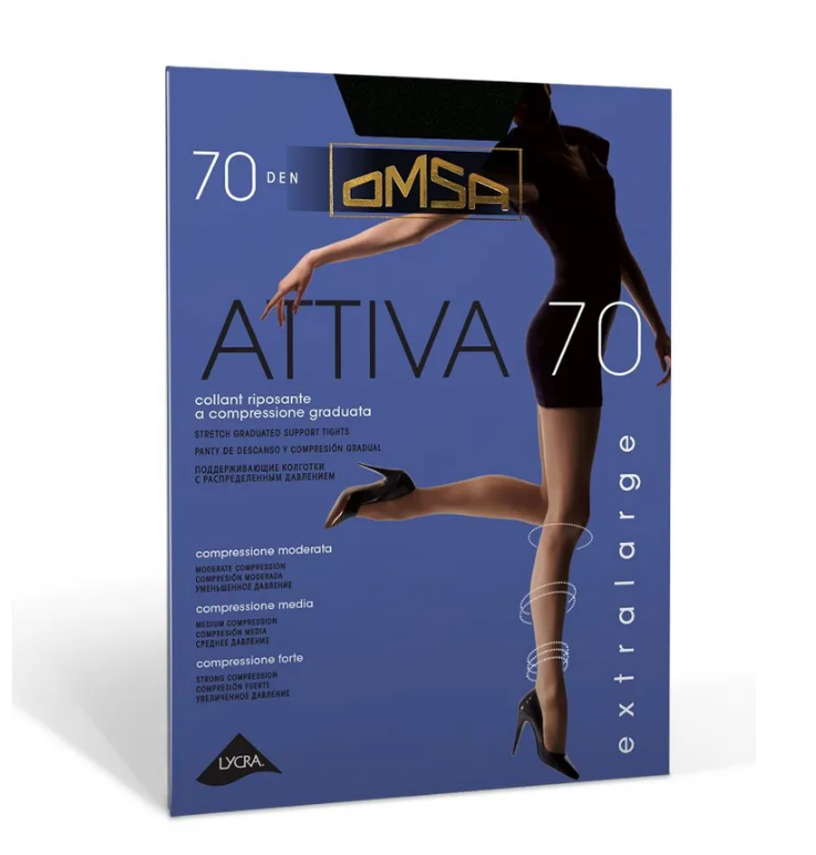 Колготки OMSA Attiva 70 (nero 6)