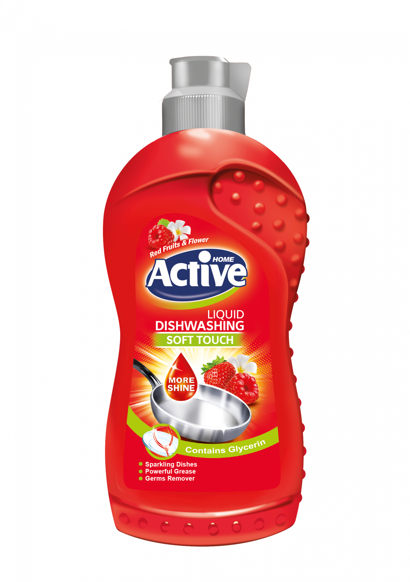 Гель-концентрат для мытья посуды ACTIVE  500мл Клубника и малина Red (Иран) (У-12) /511301173/