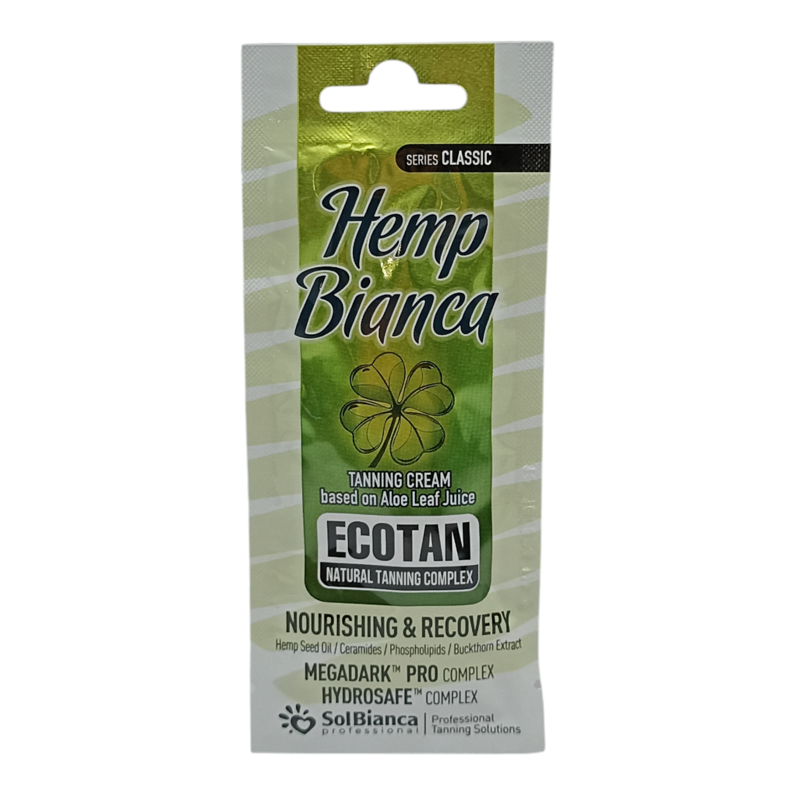 Крем SolBianca 15мл Hemp Bianca с маслом семян конопли церамидами фосфолипидамии экстрактом облепихи