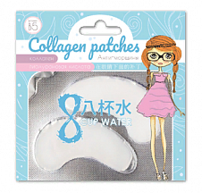 Маска-патчи вокруг глаз collagen Девочка (голубой пакет) Элегант (У-12) /PTH04/6031/