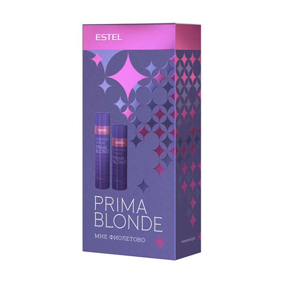 Estel PRIMA BLONDE PB.N Набор "Мне фиолетово" для холодных оттенков блонд (шампунь 250+бальзам 200)