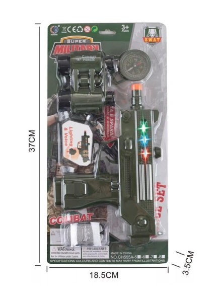 Игровой набор Военного с автоматом