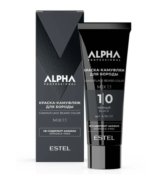 Estel ALPHA PRO A/BC1/0 Краска-камуфляж для бороды 1/0 40мл 