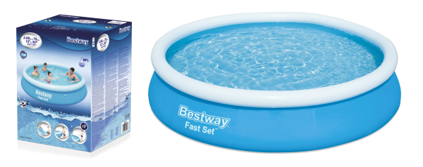 Бассейн надувной 366*76см 5377л с бортом Fast Set Bestway /58009/012-003/57273/