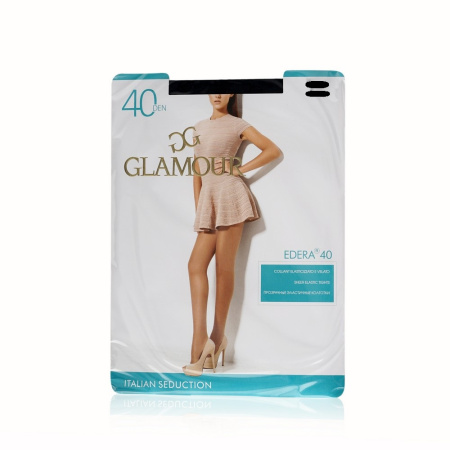 Колготки GLAMOUR Edera 40 (nero 4) (У-12)