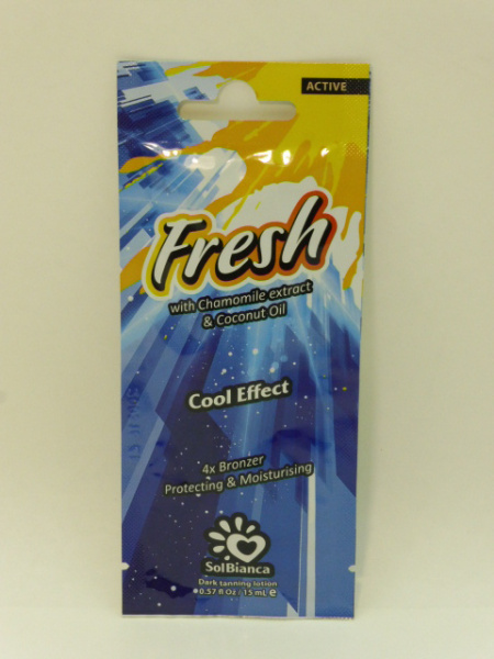 Крем SolBianca 15мл Fresh с экстрактом ромашки, маслом кокоса, бронзаторами, охлаждающий