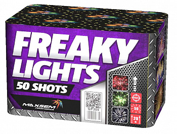 Батарея салютов Freaky Lights (0,6"х50) /12/1/
