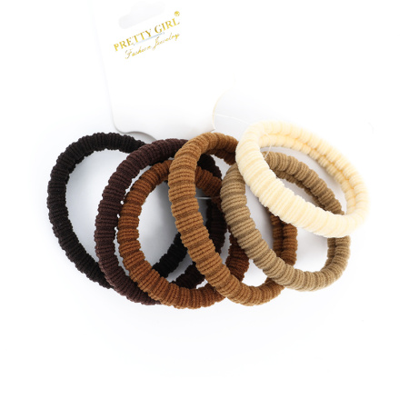 Набор резинок для волос 6шт коричневые Pretty Girl