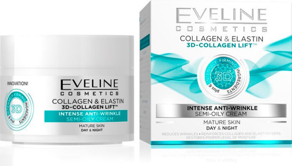 Крем для лица Eveline Collagen&Elastin полужирный для зрелой кожи 50мл