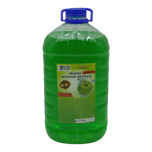 Мыло жидкое 5000мл Cristal зеленое яблоко