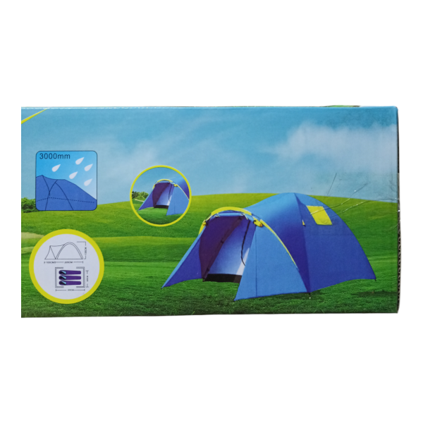 Палатка туристическая  3-х местная (205+105)*205*h135см