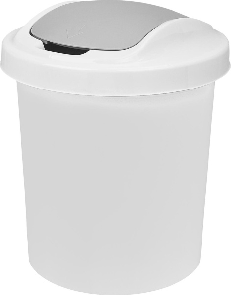 Контейнер для мусора 12л Vogue белый